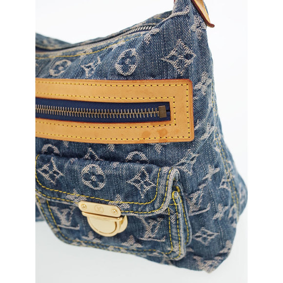 Louis Vuitton Monogram Denim Baggy PM Blue Yellow - Picture 6 of 9